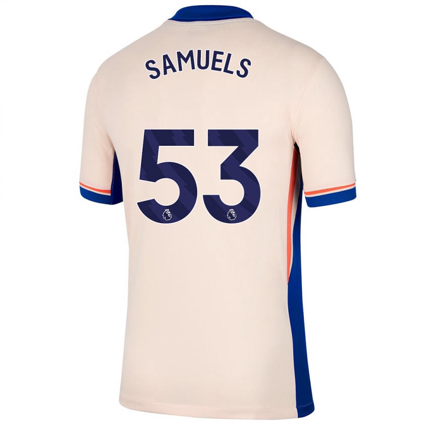 Niño Camiseta Ishé Samuels-Smith #53 Beige Claro 2ª Equipación 2024/25 La Camisa