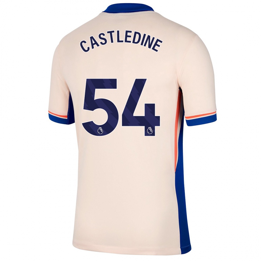 Niño Camiseta Leo Castledine #54 Beige Claro 2ª Equipación 2024/25 La Camisa