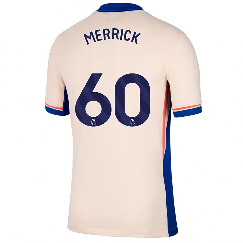 Niño Camiseta Max Merrick #60 Beige Claro 2ª Equipación 2024/25 La Camisa