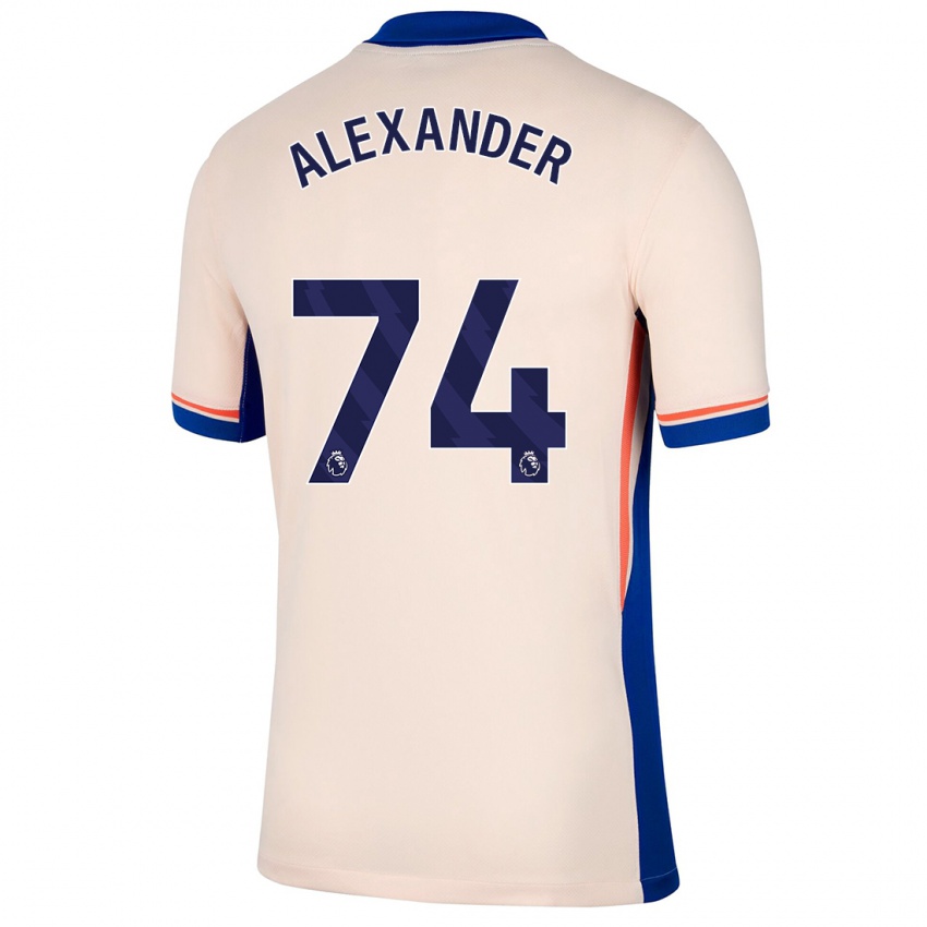 Niño Camiseta Reiss Alexander Russell-Denny #74 Beige Claro 2ª Equipación 2024/25 La Camisa