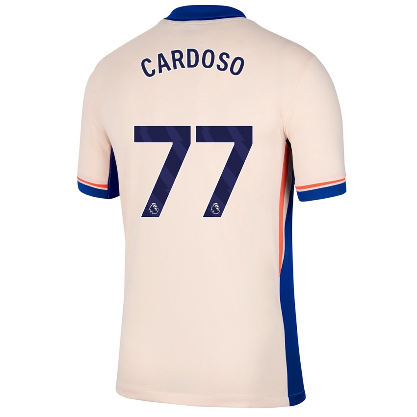 Niño Camiseta Leo Cardoso #77 Beige Claro 2ª Equipación 2024/25 La Camisa