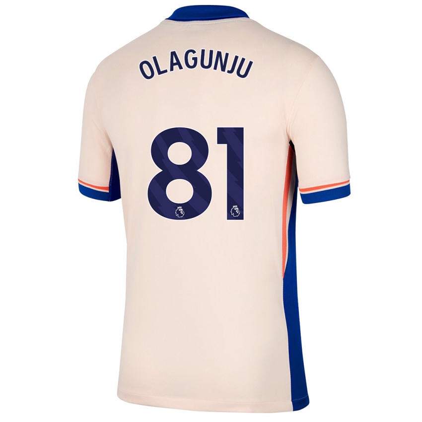 Niño Camiseta Saheed Olagunju #81 Beige Claro 2ª Equipación 2024/25 La Camisa