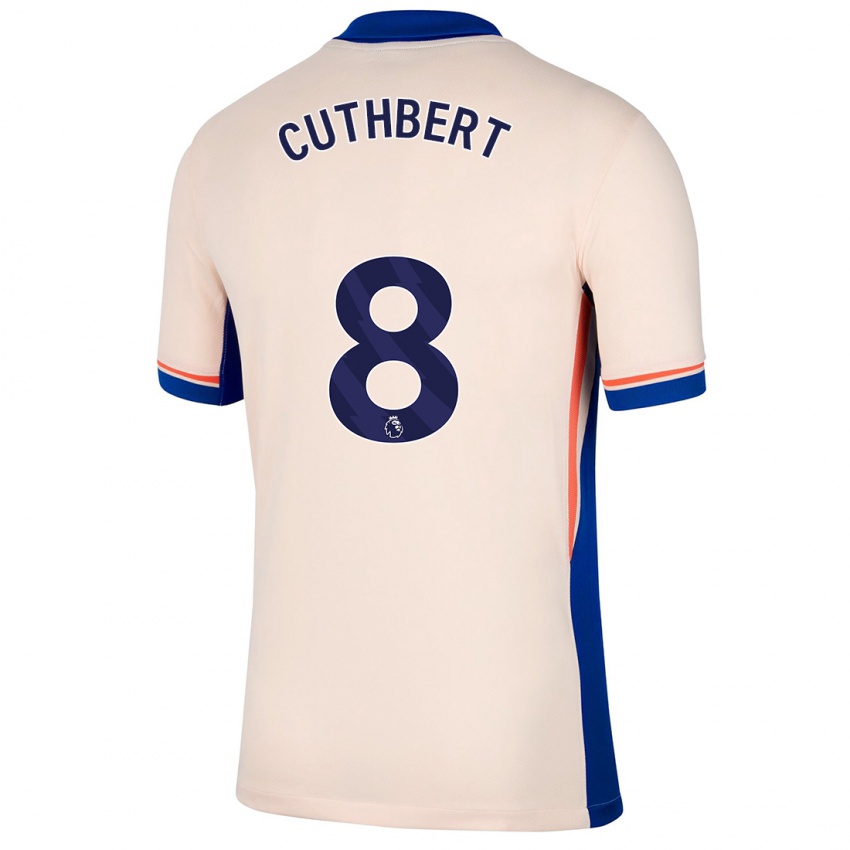 Niño Camiseta Erin Cuthbert #8 Beige Claro 2ª Equipación 2024/25 La Camisa