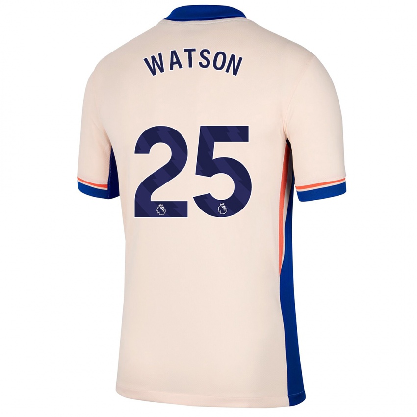 Niño Camiseta Lucy Watson #25 Beige Claro 2ª Equipación 2024/25 La Camisa