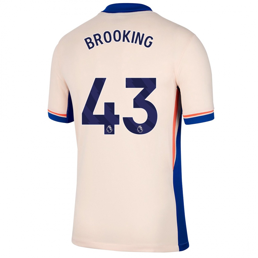 Niño Camiseta Josh Brooking #43 Beige Claro 2ª Equipación 2024/25 La Camisa