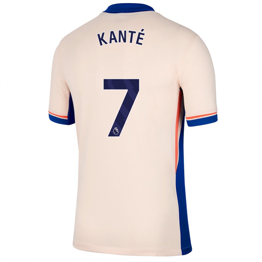 Niño Camiseta N'golo Kante #7 Beige Claro 2ª Equipación 2024/25 La Camisa