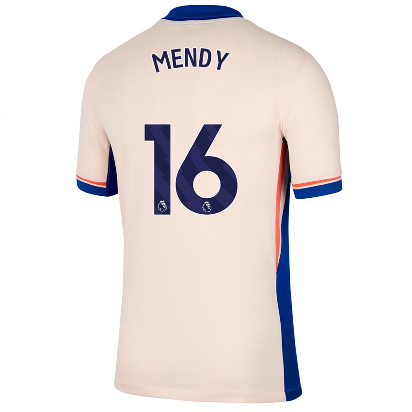 Niño Camiseta Edouard Mendy #16 Beige Claro 2ª Equipación 2024/25 La Camisa