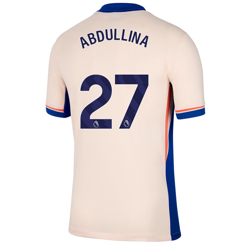 Niño Camiseta Alsu Abdullina #27 Beige Claro 2ª Equipación 2024/25 La Camisa