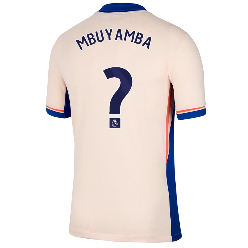 Niño Camiseta Xavier Mbuyamba #0 Beige Claro 2ª Equipación 2024/25 La Camisa