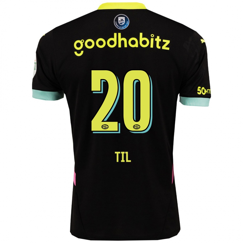 Niño Camiseta Guus Til #20 Negro Amarillo 2ª Equipación 2024/25 La Camisa