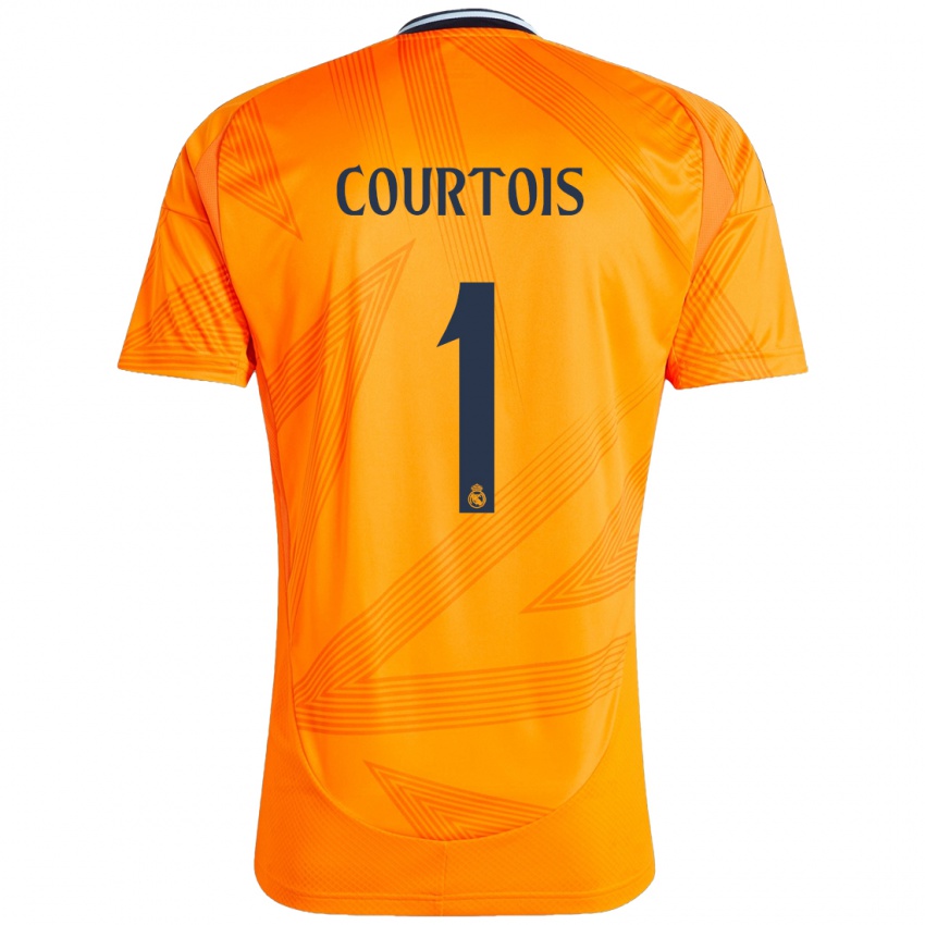 Niño Camiseta Thibaut Courtois #1 Naranja 2ª Equipación 2024/25 La Camisa