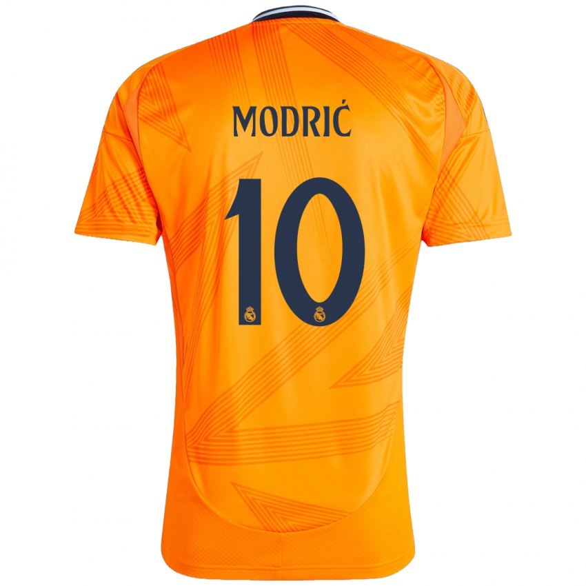 Niño Camiseta Luka Modric #10 Naranja 2ª Equipación 2024/25 La Camisa