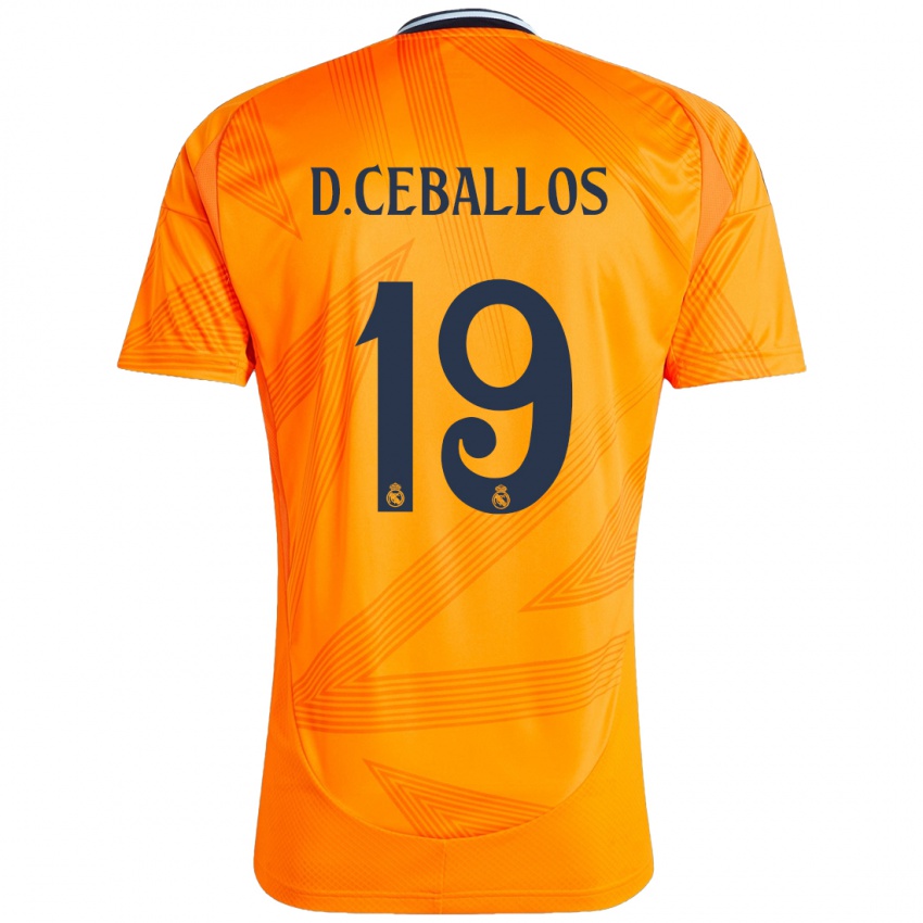 Niño Camiseta Dani Ceballos #19 Naranja 2ª Equipación 2024/25 La Camisa