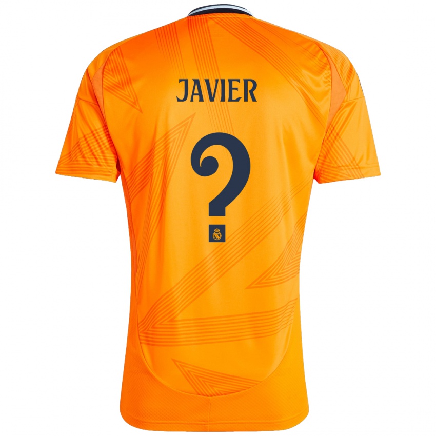 Niño Camiseta Javier Navarro #0 Naranja 2ª Equipación 2024/25 La Camisa