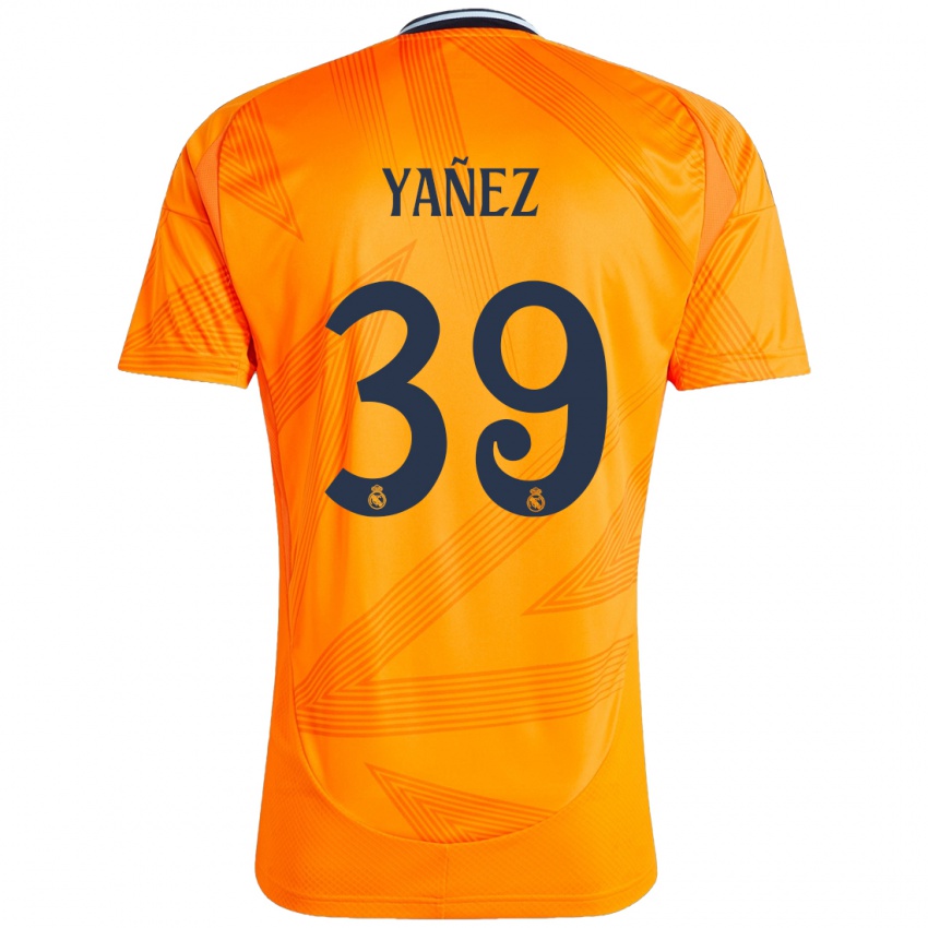 Niño Camiseta Daniel Yañez #39 Naranja 2ª Equipación 2024/25 La Camisa