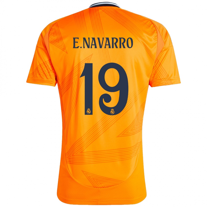 Niño Camiseta Eva Navarro #19 Naranja 2ª Equipación 2024/25 La Camisa