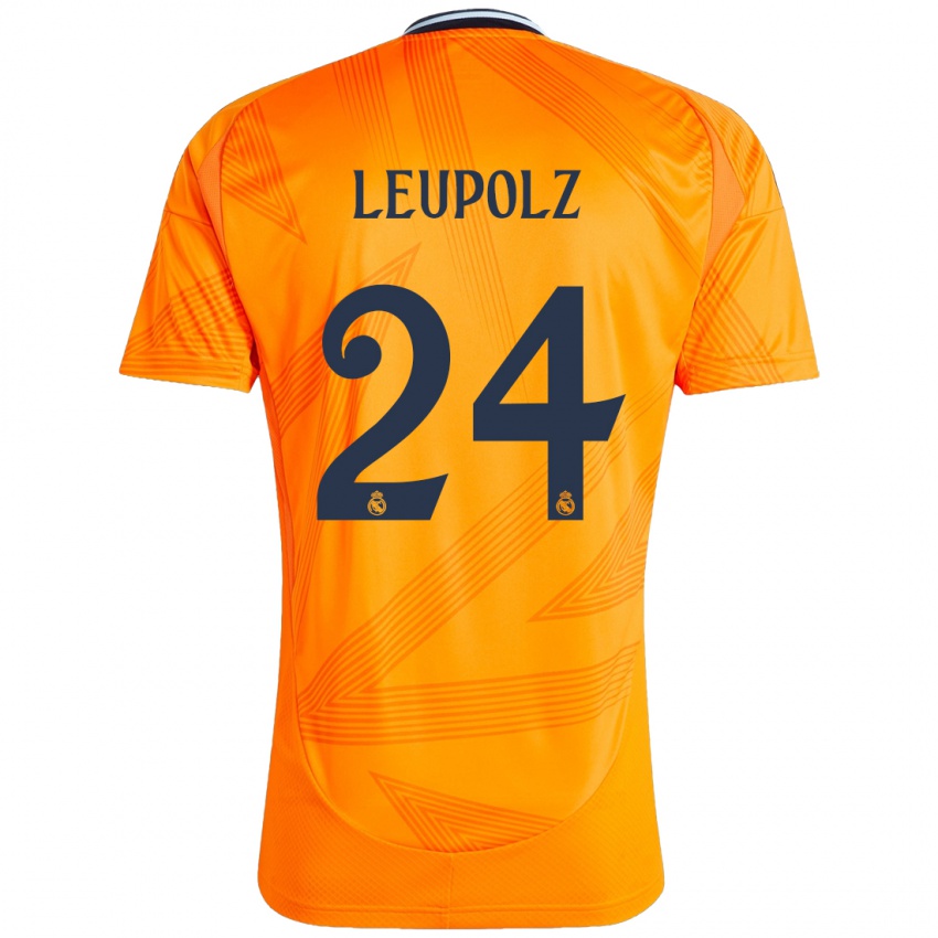 Niño Camiseta Melanie Leupolz #24 Naranja 2ª Equipación 2024/25 La Camisa