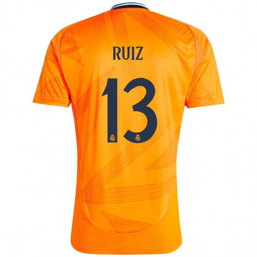 Niño Camiseta Guillermo Ruiz #13 Naranja 2ª Equipación 2024/25 La Camisa