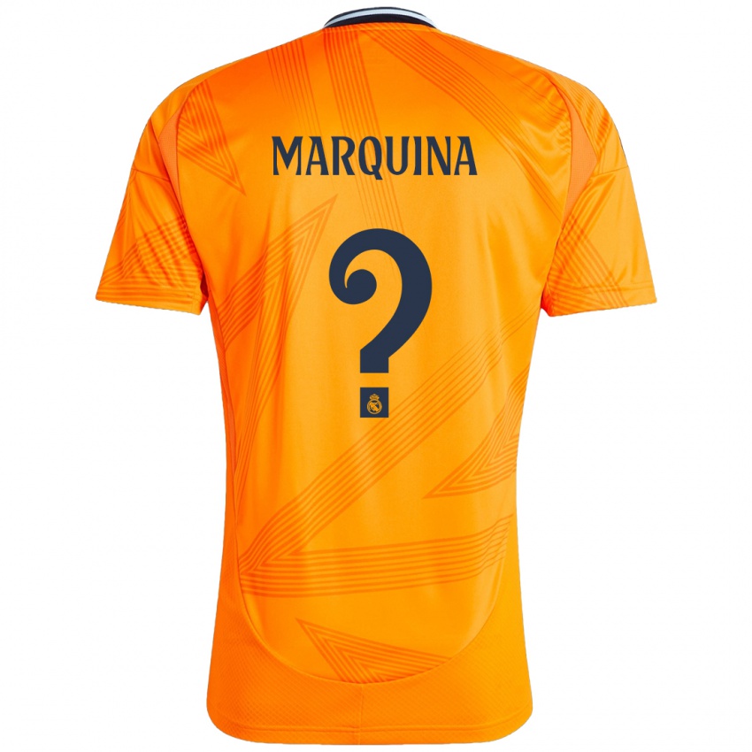 Niño Camiseta Guillermo Marquina #0 Naranja 2ª Equipación 2024/25 La Camisa