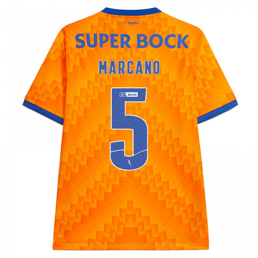 Niño Camiseta Ivan Marcano #5 Naranja 2ª Equipación 2024/25 La Camisa