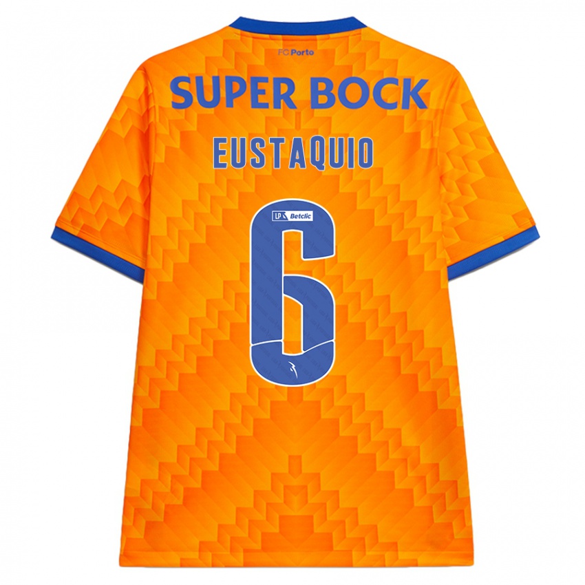 Niño Camiseta Stephen Eustaquio #6 Naranja 2ª Equipación 2024/25 La Camisa