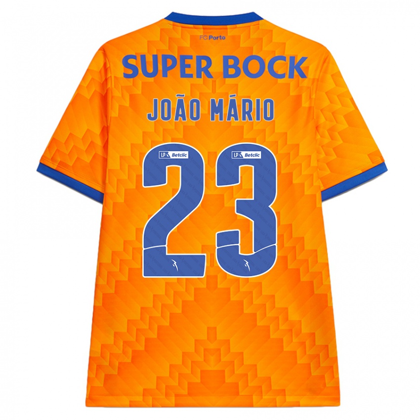 Niño Camiseta Joao Mario #23 Naranja 2ª Equipación 2024/25 La Camisa