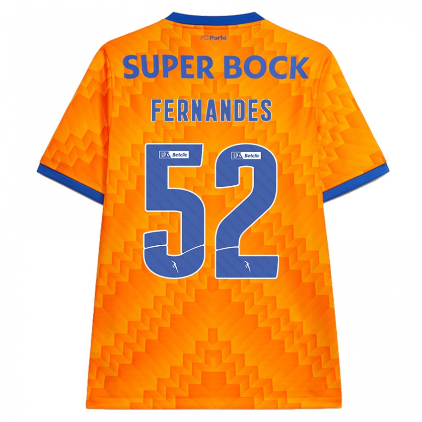 Niño Camiseta Martim Fernandes #52 Naranja 2ª Equipación 2024/25 La Camisa