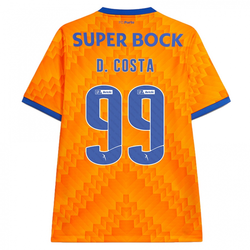 Niño Camiseta Diogo Costa #99 Naranja 2ª Equipación 2024/25 La Camisa