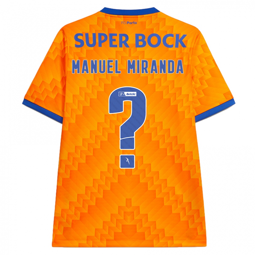 Niño Camiseta Manuel Miranda #0 Naranja 2ª Equipación 2024/25 La Camisa