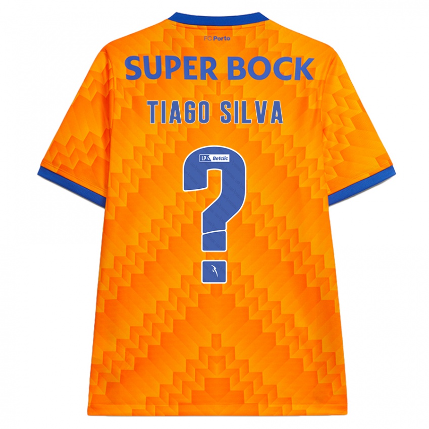 Niño Camiseta Tiago Silva #0 Naranja 2ª Equipación 2024/25 La Camisa