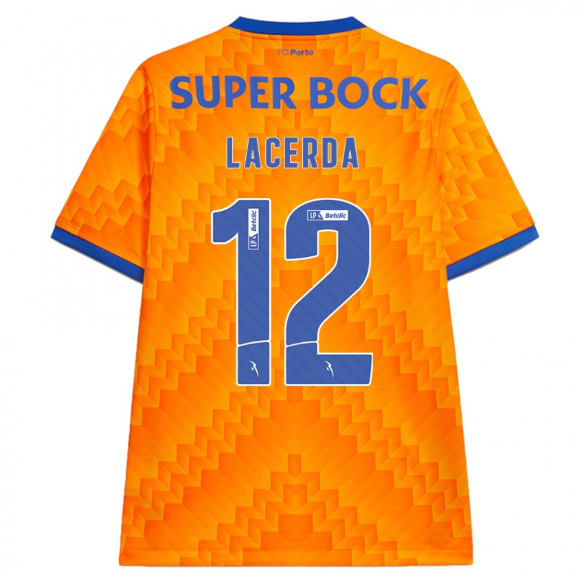 Niño Camiseta Lacerda #12 Naranja 2ª Equipación 2024/25 La Camisa