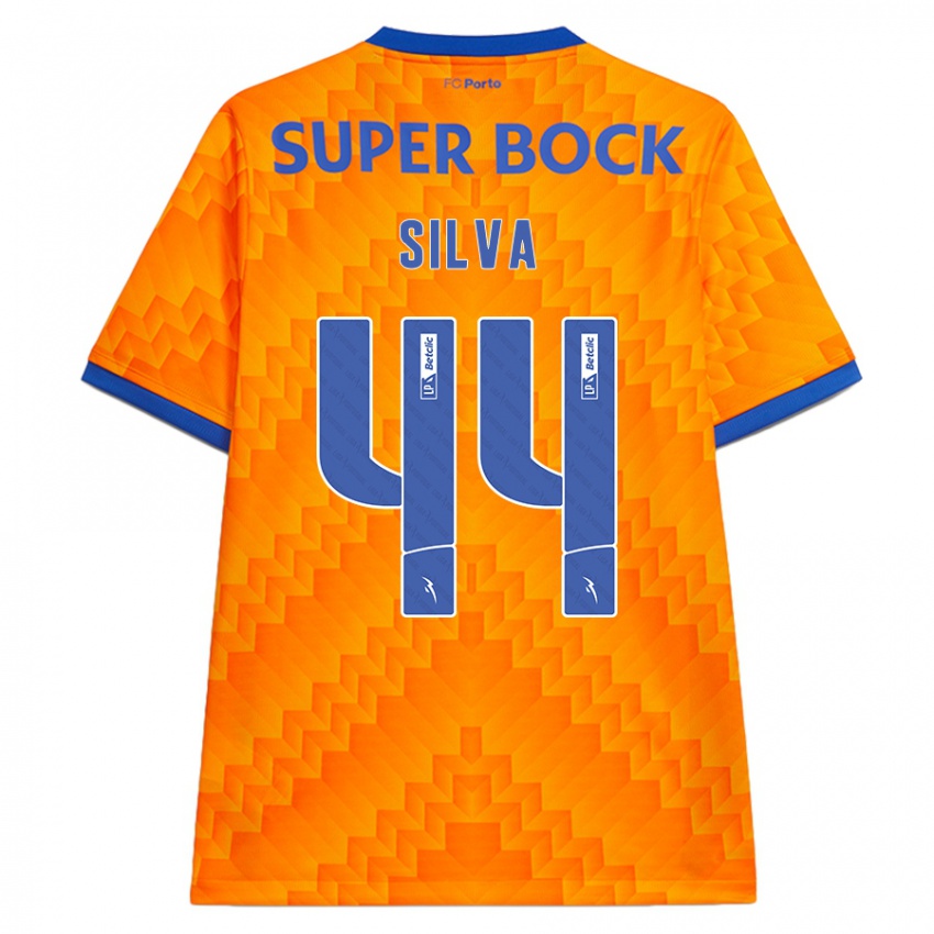 Niño Camiseta Felipe Silva #44 Naranja 2ª Equipación 2024/25 La Camisa