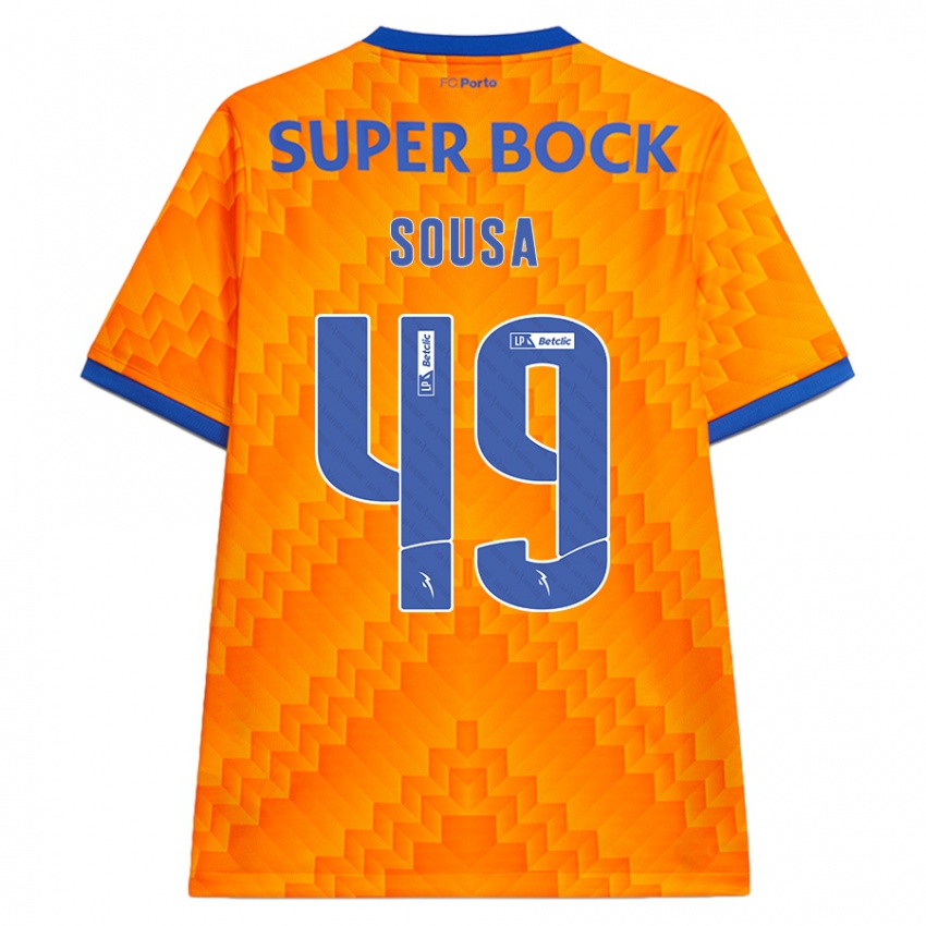 Niño Camiseta Gonçalo Sousa #49 Naranja 2ª Equipación 2024/25 La Camisa