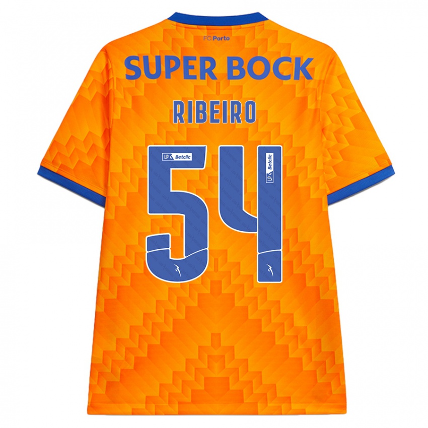 Niño Camiseta António Ribeiro #54 Naranja 2ª Equipación 2024/25 La Camisa