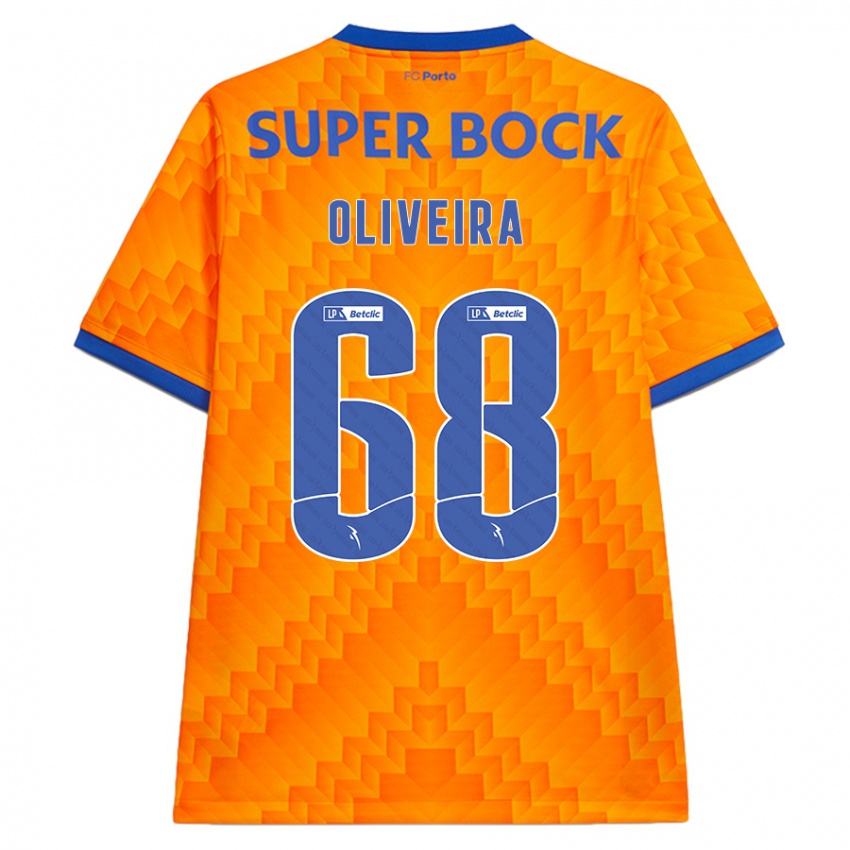 Niño Camiseta André Oliveira #68 Naranja 2ª Equipación 2024/25 La Camisa