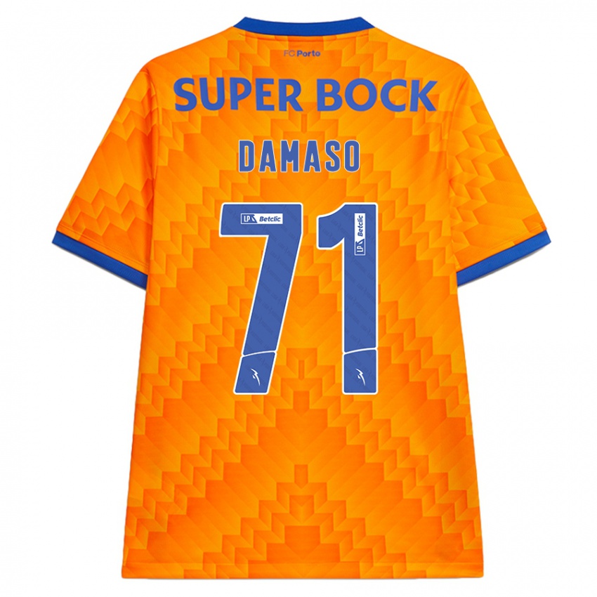 Niño Camiseta Nico Damaso #71 Naranja 2ª Equipación 2024/25 La Camisa