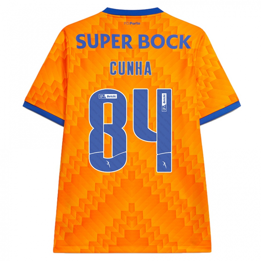 Niño Camiseta Martim Cunha #84 Naranja 2ª Equipación 2024/25 La Camisa