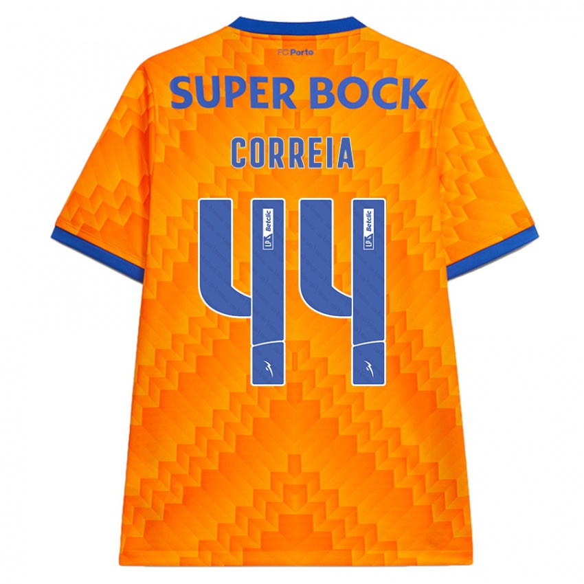 Niño Camiseta Romain Correia #44 Naranja 2ª Equipación 2024/25 La Camisa