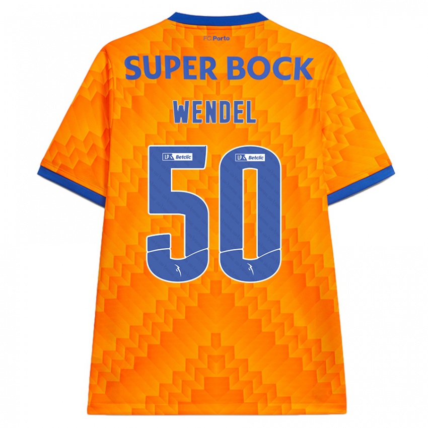 Niño Camiseta Wendel #50 Naranja 2ª Equipación 2024/25 La Camisa