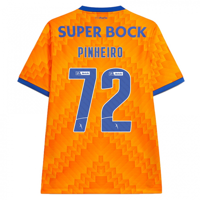 Niño Camiseta Rodrigo Pinheiro #72 Naranja 2ª Equipación 2024/25 La Camisa