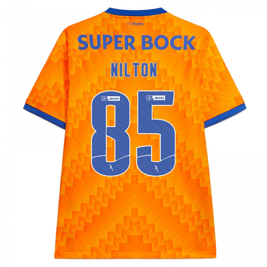 Niño Camiseta Nilton #85 Naranja 2ª Equipación 2024/25 La Camisa