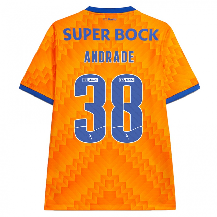 Niño Camiseta Fernando Andrade #38 Naranja 2ª Equipación 2024/25 La Camisa