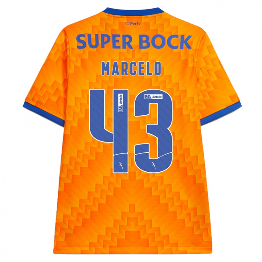 Niño Camiseta Joao Marcelo #43 Naranja 2ª Equipación 2024/25 La Camisa