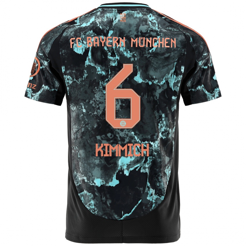 Niño Camiseta Joshua Kimmich #6 Negro 2ª Equipación 2024/25 La Camisa