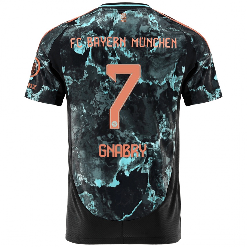 Niño Camiseta Serge Gnabry #7 Negro 2ª Equipación 2024/25 La Camisa