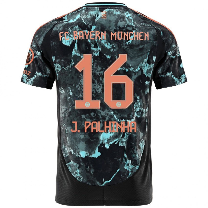 Niño Camiseta João Palhinha #16 Negro 2ª Equipación 2024/25 La Camisa