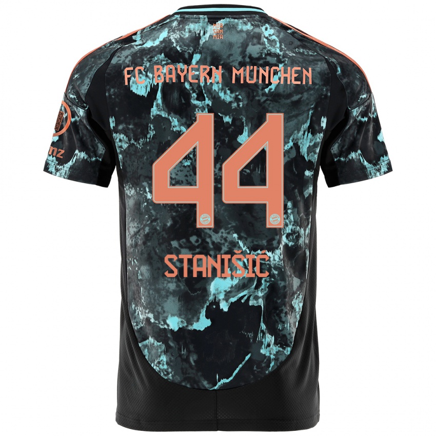 Niño Camiseta Josip Stanisic #44 Negro 2ª Equipación 2024/25 La Camisa