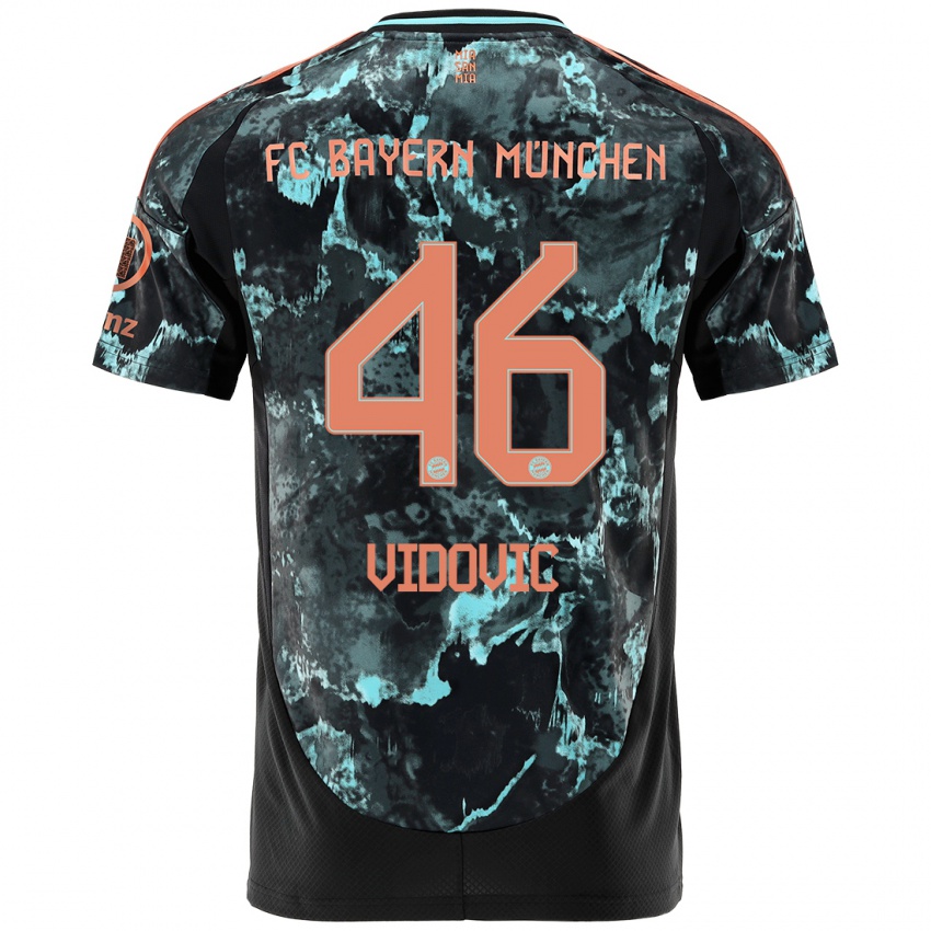 Niño Camiseta Gabriel Vidovic #46 Negro 2ª Equipación 2024/25 La Camisa