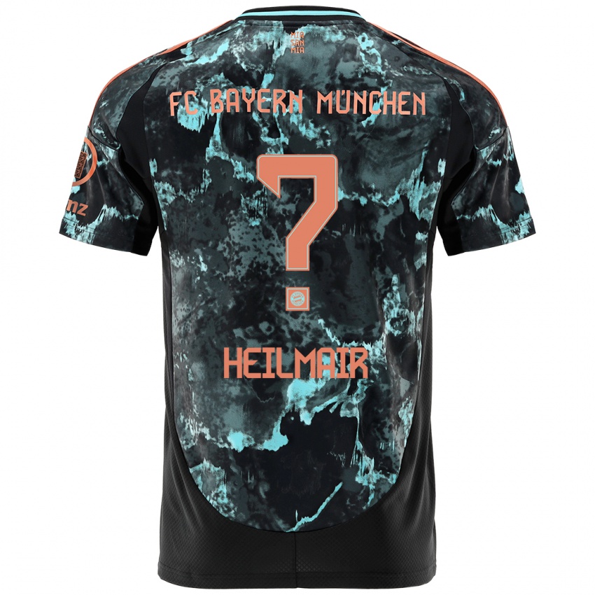 Niño Camiseta Hannes Heilmair #0 Negro 2ª Equipación 2024/25 La Camisa