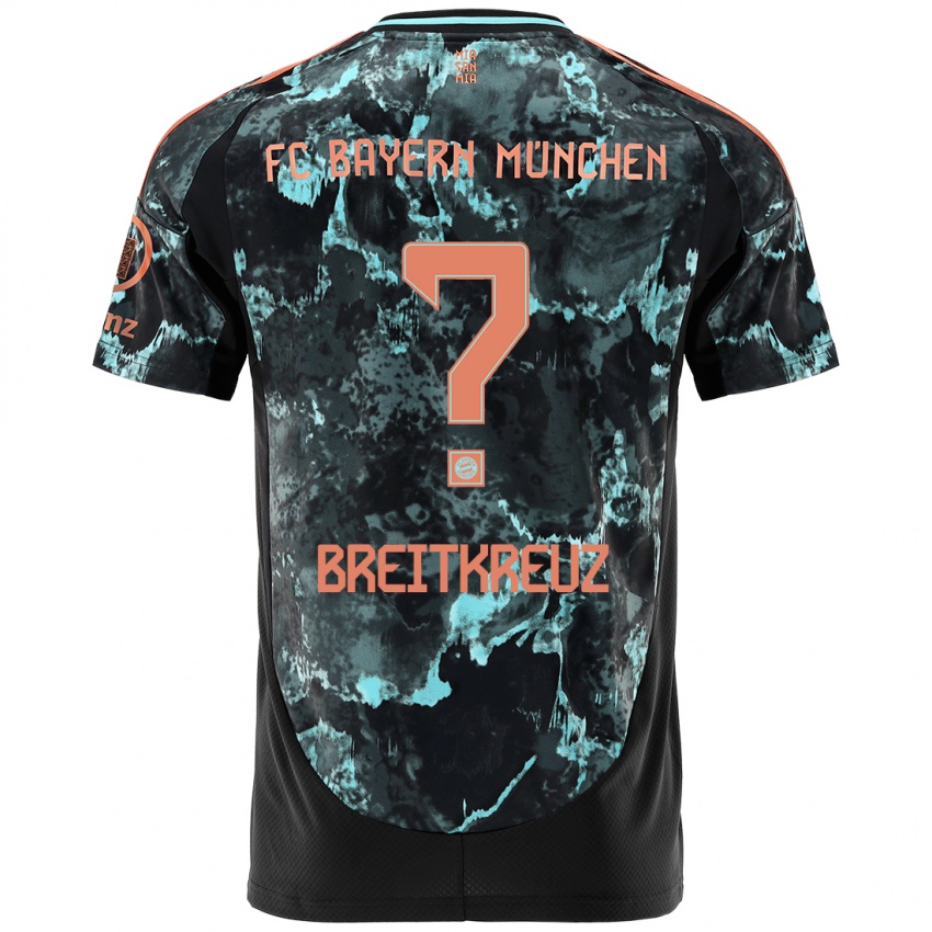 Niño Camiseta Steve Breitkreuz #0 Negro 2ª Equipación 2024/25 La Camisa